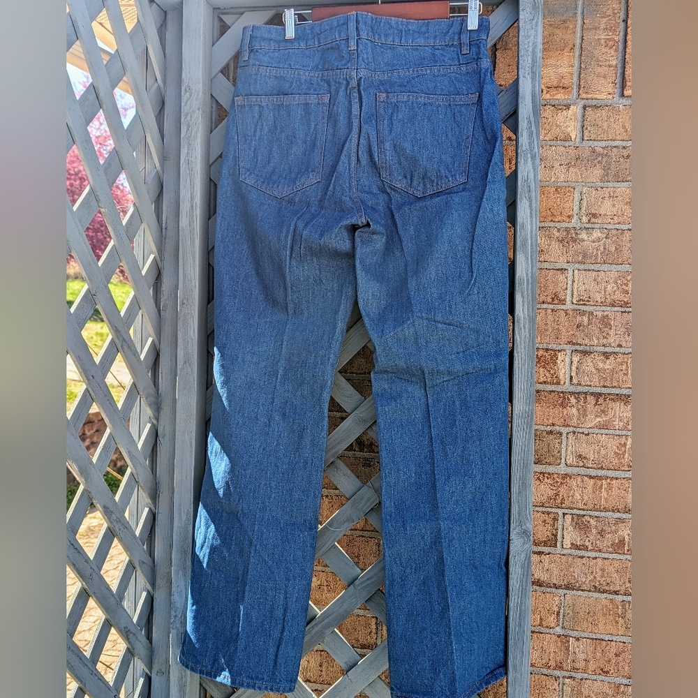 H&M Wide Leg High Rise Cotton Jeans